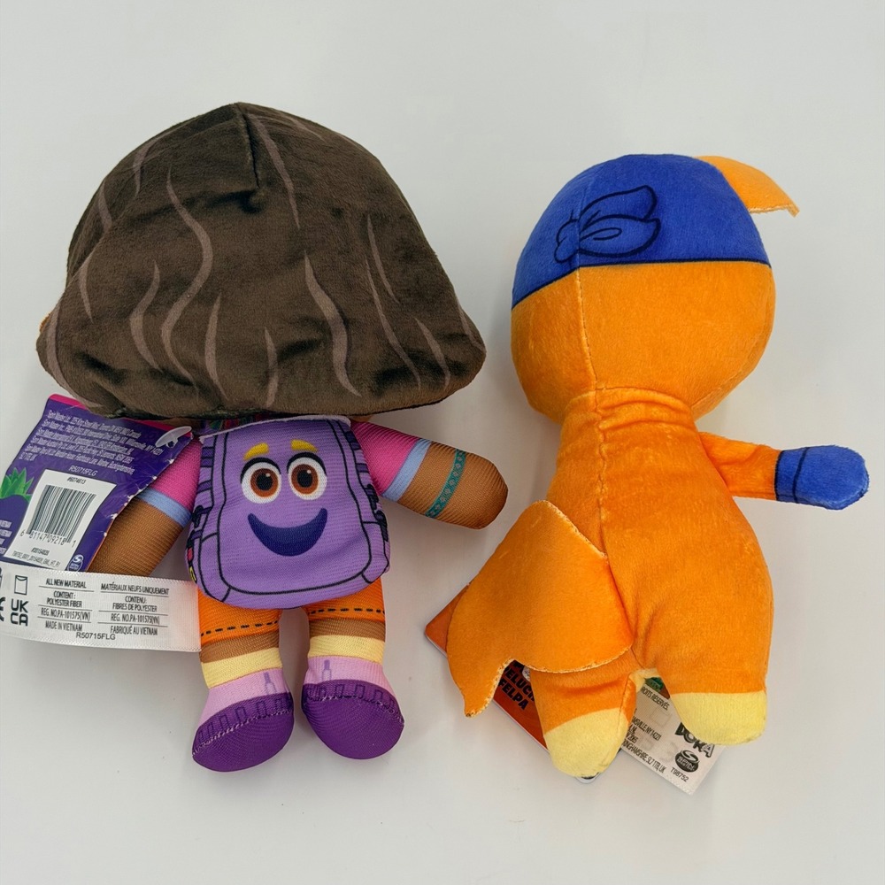 Nickelodeon Plush Toy 7" New Dora the Explorer and Swiper Set - Picture 2 of 5